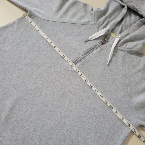 Calvin Klein Performance Women's Gray Quarter Zip Pullover Hoodie - Picture 5 of 15